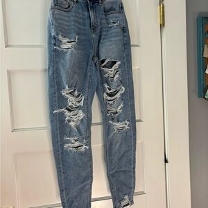 American Eagle Outfitters High Rise Blue Jeans